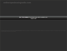 Tablet Screenshot of ontheropesboxingradio.com